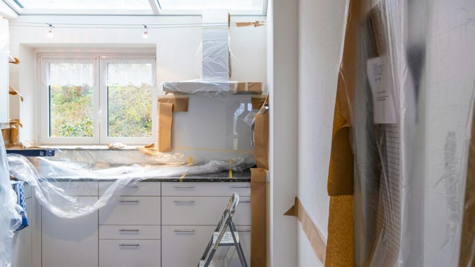 Cuisine en rénovation dans un logement ancien