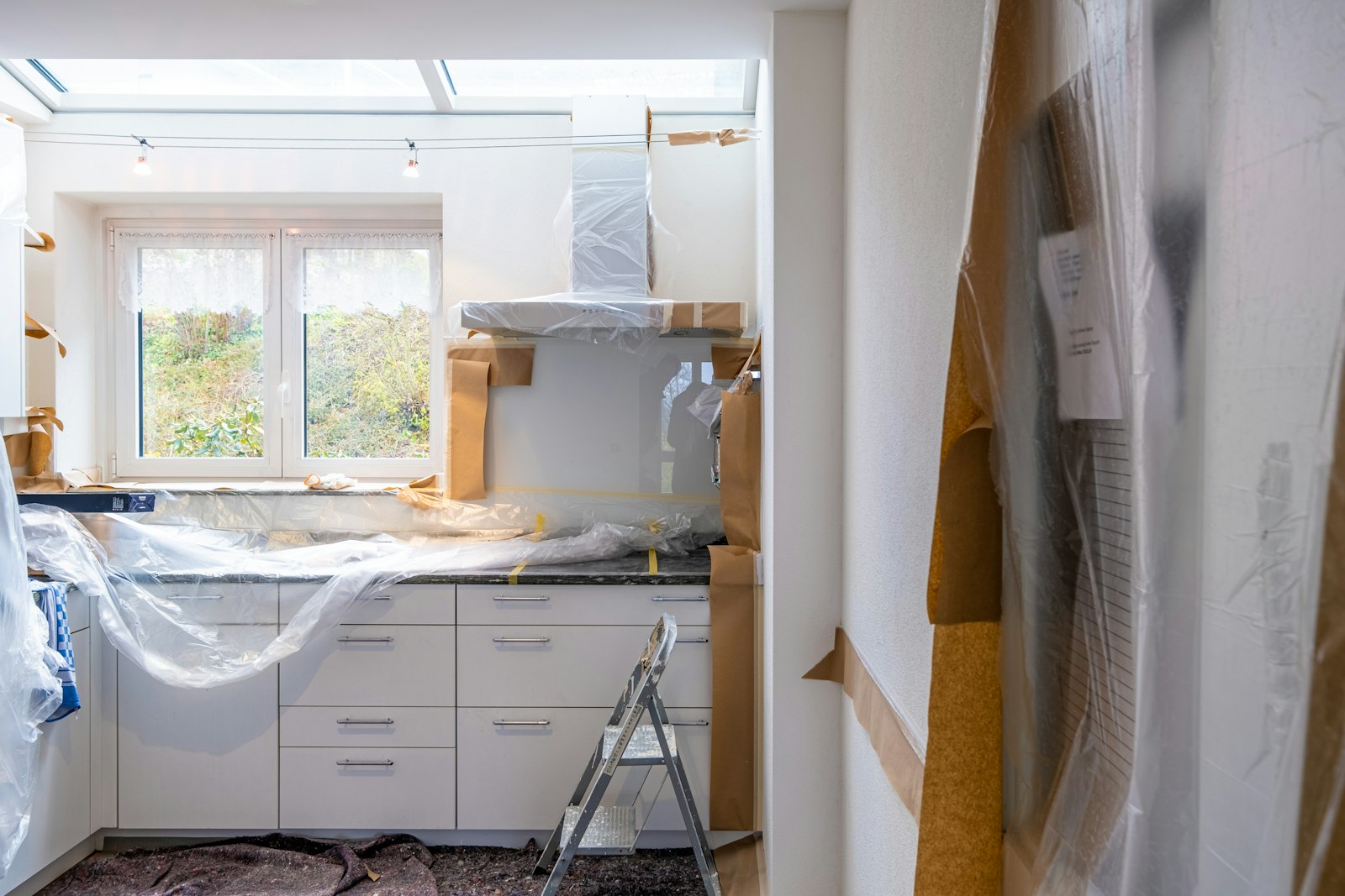 Cuisine en rénovation dans un logement ancien
